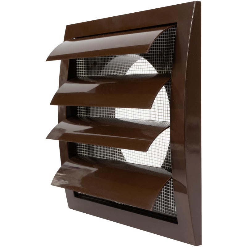 Repa Market 5 Inch Brown Dryer Vent Hood/Duct Cover for Walls or Ducting/ABS Plastic Grille with Flaps & Insect Screen/Exhaust and Dryer Vent Covers for Indoor & Outdoor Use - Image 1